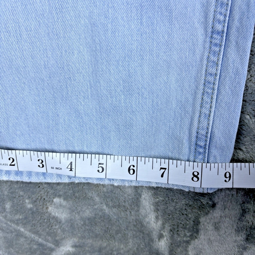 Levis Womens Jeans Low Pro Straight Distressed High Rise Y2K Light Wash Size 32 - Picture 14 of 16